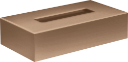 Держатель для салфеток Axor Universal Circular, настенный, металлический/пластиковый, 26,5х14,5х6,8 см, форма прямоугольная, цвет шлифованное красное золото, в ванную/туалет/кухню, к стене