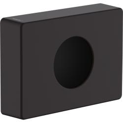 Держатель для гигиенических пакетов Hansgrohe AddStoris, настенный, пластиковый, 14х10х3,2 см, форма прямоугольная, цвет матовый черный, в ванную/туалет