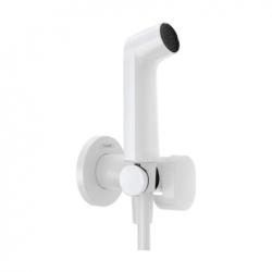 Гигиенический душ S 1jet, Hansgrohe EcoSmart+, вентильный смеситель, металло-керамика, цвет белый