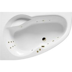 Ванна Excellent Newa LINE, 160х95 см, акриловая, цвет- белый/бронза, (с гидромассажем), с каркасом, асимметричная, левосторонняя, левая, приставная/встраиваемая