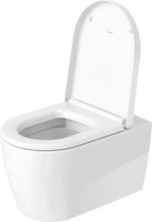 Унитаз Duravit ME by Starck WonderGliss 37х57 см, подвесной, цвет белый, санфарфор, овальный, горизонтальный (прямой) выпуск, под скрытый бачок/инсталляцию, безободковый, с быстросъемным сиденьем микролифт, антигрязевое покрытие, для туалета/ванной
