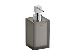 Дозатор жидкого мыла ROCA ICE настольный, пластик, черный, современный, квадратный, матовый, для ванной, на стол/раковину/тумбу, для мыла 816861012