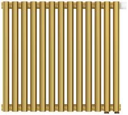 Радиатор отопления Сунержа Эстет-11 EU50 500х585 13 секций, цвет золото, нижнее подключение, нержавеющая сталь, трубчатый