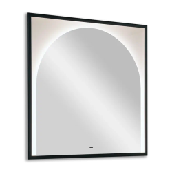 Зеркало Silver Мirrors Barbara, 80х80 см, с LED/ЛЕД-подсветкой, квадратное, выключатель бесконтактный с опцией - бегущая подсветка, для ванны, навесное/подвесное/настенное