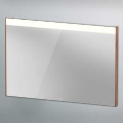 Зеркало Duravit Brioso, 102х70х3,5 см с LED/ЛЕД-подсветкой, прямоугольное, подвесное/настенное, цвет рамы: натуральный дуб, настенный выключатель, для ванной