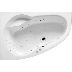 Ванна Excellent Newa NANO, 160х95 см, акриловая, цвет- белый/хром, (с гидромассажем), с каркасом, асимметричная, левосторонняя, левая, приставная/встраиваемая