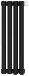 Радиатор отопления Сунержа Эстет-11 EU50 500х180 4 секции, цвет матовый чёрный, нижнее подключение, нержавеющая сталь, трубчатый