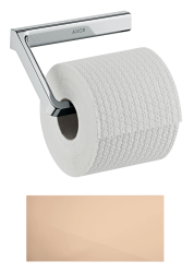 Держатель для туалетной бумаги Axor Universal, без крышки, настенный, металлический, форма прямоугольная, для рулона туалетной бумаги, в ванную/туалет, цвет полированное красное золото, к стене