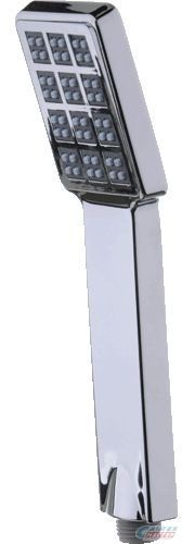 Лейка душевая Melodia Standard 75х55 мм L235 мм ручная, прямоугольная, 1 режим, хром, ABS пластик, для душа/ванной MKP20594