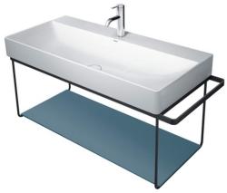 Полка Duravit DuraSquare для металлической консоли под раковину, размер 97х38 см, цвет: синий камень, стеклянная, прямоугольная, вставка, для раковины, в ванную комнату
