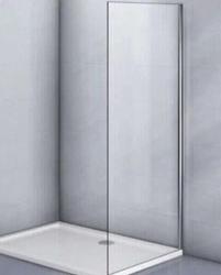 Боковая панель/душевая перегородка Veconi Rovigo KP-11, 100х195 см, прозрачное стекло/профиль хром, правая/левая, плоская (панель), из прозрачного стекла, (ограждение без поддона)