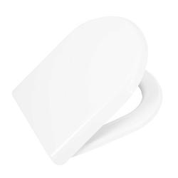 Cидение для унитаза Cezares Giubileo, 358х60х416 мм, дюропласт, цвет- белый, с крышкой, Soft Close (микролифт), овальное