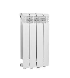 Радиатор GLOBAL ISEO 500/4 алюминиевый, боковое подключение, для отопления квартиры, дома, водяные, мощность 736 Вт, настенный, цвет белый