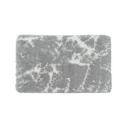Коврик для ванной комнаты IDDIS Decor 800х500 мм серого цвета с «мраморным» узором, полиэстер D02M580i12