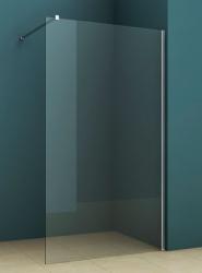 Душевая перегородка Riho Novik Z400, 85,5х200 см, прозрачное стекло, правая/левая, универсальная, фиксированная, прозрачное закаленное стекло, профиль хром, прямоугольная