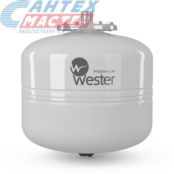 Бак расширительный 8 л (белый) Wester Premium WDV для системы ГВС и гелиосистем без ножек, на стену, вертикальный, мембранный, накопительный, настенный, для воды, антифриза, системы водяного отопления закрытого типа