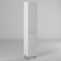 Пенал Briz Милана 35, 35х30х190 см, напольный, (правый), 2 распашные дверцы, цвет белый глянцевый, в ванную комнату, правосторонний
