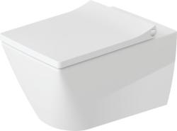 Унитаз Duravit Viu HygieneGlaze 34,5х57х36 см, подвесной, цвет белый, санфарфор, прямоугольный, горизонтальный (прямой) выпуск, под скрытый бачок/инсталляцию, безободковый, без сиденья, антибактериальное покрытие, для туалета/ванной комнаты