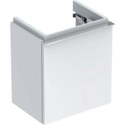 Тумба под раковину Geberit iCon XS, 37х42х28 см, подвесная, цвет белый, 1 распашной ящик, шкаф/шкафчик навесной, система плавного закрывания, прямоугольная