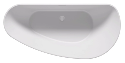Ванна Riho Granada, 190х90 см, искусственный мрамор, цвет- белый, (без гидромассажа), ассиметричная, левосторонняя/правосторонняя, левая/правая, отдельностоящая