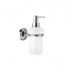 Дозатор жидкого мыла ROCA Carmen настенный, металл/керамика, классический, форма округлая, для мыла в ванную/туалет/душевую кабину, цвет хром 817006001
