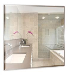 Зеркало Loranto Квадрат, 53х53 см, без подсветки, фацет, квадратное, для ванны, навесное/подвесное/настенное