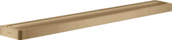 Полотенцедержатель Axor Universal, одинарный, настенный, неповоротный, 89,4 см, металлический, форма прямоугольная, для полотенец, в ванную/туалет/душевую кабину, цвет шлифованная бронза, рейлинг/поручень, к стене