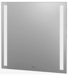Зеркало GROSSMAN NORMA с LED подсветкой 80х70 см цвет: белый, прямоугольное, с LED/ЛЕД подсветкой, механический выключатель,  для ванны, без антизапотевания
