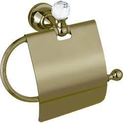 Держатель для туалетной бумаги Cezares OLIMP, с крышкой, цвет: бронза, настенный, латунный, форма прямоугольная, для туалета/ванной, бумагодержатель