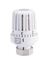 Термоголовка М30x1.5 MVI термостатическая жидкостная, для клапана радиатора отопления, батарею, прямая, белая, радиаторная термостатическая головка, подключение, резьба, размеры