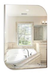 Зеркало Loranto Каприз-люкс, 49х68 см, без подсветки, нестандартное, с полкой, для ванны, навесное/подвесное/настенное