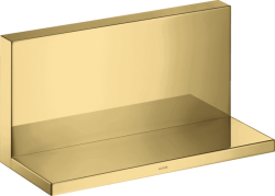 Полка Axor ShowerSolutions, длинная, размер 24х12 см, настенная, цвет полированное золото, латунная, прямоугольная, подвесная, для душа/ванной