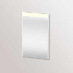 Зеркало Duravit Brioso, 42х70х3,5 см с LED/ЛЕД-подсветкой, прямоугольное, подвесное/настенное, цвет рамы: белый матовый, настенный выключатель, для ванной