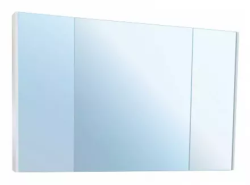 Зеркальный шкаф Azario Sicilia 120, 119х75х15 см, подвесной, цвет белый, зеркало, 3 распашные дверцы, прямоугольный, правый/левый, правосторонний/левосторонний