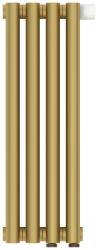 Радиатор отопления Сунержа Эстет-11 EU50 500х180 4 секции, цвет матовое золото, нижнее подключение, нержавеющая сталь, трубчатый