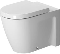 Унитаз Duravit Starck 2  37х57х40 см, напольный, приставной, цвет белый, керамика, овальный, горизонтальный (прямой) выпуск, под скрытый бачок, ободковый, без сиденья, для туалета/ванной комнаты