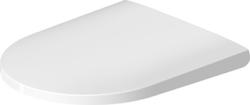 Cиденье для унитаза DURAVIT D-Neo 37,6x44,1x4,3 см, дюропласт, цвет: белый, петли нержавеющая сталь, с крышкой, съемное, с микролифтом, овальное
