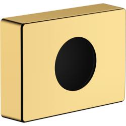 Держатель для гигиенических пакетов Hansgrohe AddStoris, настенный, пластиковый, 14х10х3,2 см, форма прямоугольная, цвет полированное золото, в ванную/туалет