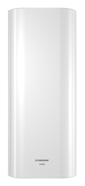 Водонагреватель 100 л EDISSON King 100 V электрический, настенный, вертикальный, накопительный тип, 2.0 квт, 1203х514х270 мм, 220в (цвет белый, прямоугольный, плоский) с нижней подводкой