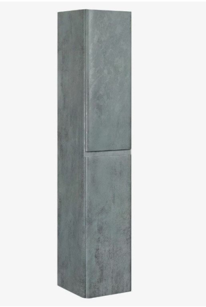 Шкаф-пенал Vincea Vico Beton, 170х35х35 см, навесной, цвет бетон, с дверцами/двустворчатый, шкаф/шкафчик подвесной, прямоугольный, правый/левый