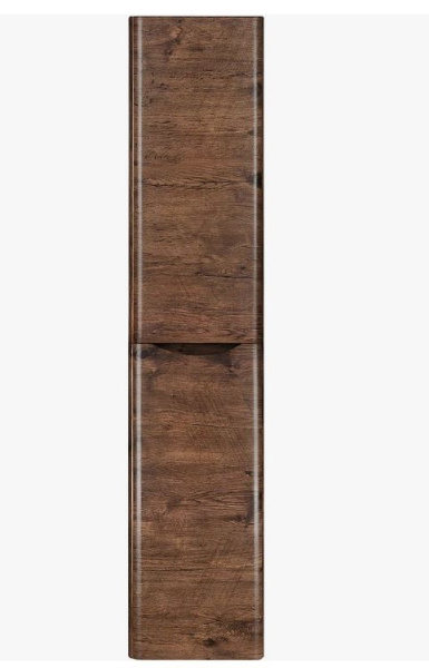 Шкаф-пенал Vincea Paola R.Wood, 170х35х35 см, навесной, цвет темное дерево, с дверцами/двустворчатый, шкаф/шкафчик подвесной, прямоугольный, правый