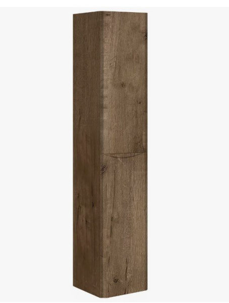 Шкаф-пенал Vincea Paola V.Oak, 170х35х35 см, навесной, цвет дуб винтаж, с дверцами/двустворчатый, шкаф/шкафчик подвесной, прямоугольный, левый