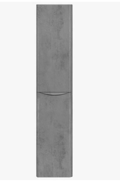 Шкаф-пенал Vincea Paola Beton, 170х35х35 см, навесной, цвет бетон, с дверцами/двустворчатый, шкаф/шкафчик подвесной, прямоугольный, правый