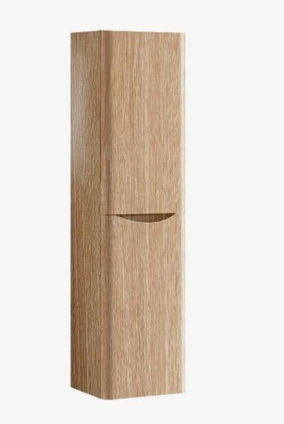 Шкаф-пенал Vincea Roberta W.Oak, 150х40х30 см, навесной, цвет светлый дуб, с дверцами/двустворчатый, шкаф/шкафчик подвесной, прямоугольный, правый