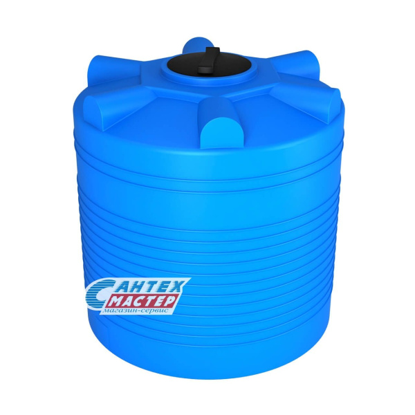 Емкость пластиковая (бак) Экопром ЭВЛ 1000 литров 110,1028,601,0 для воды,с крышкой с дыхательным клапаном (цвет-синий)  усиленная под плотность до 1,2 г/см3 
