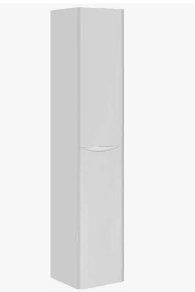 Шкаф-пенал Vincea Paola G.White, 170х35х35 см, навесной, цвет белый глянец, с дверцами/двустворчатый, шкаф/шкафчик подвесной, прямоугольный, правый